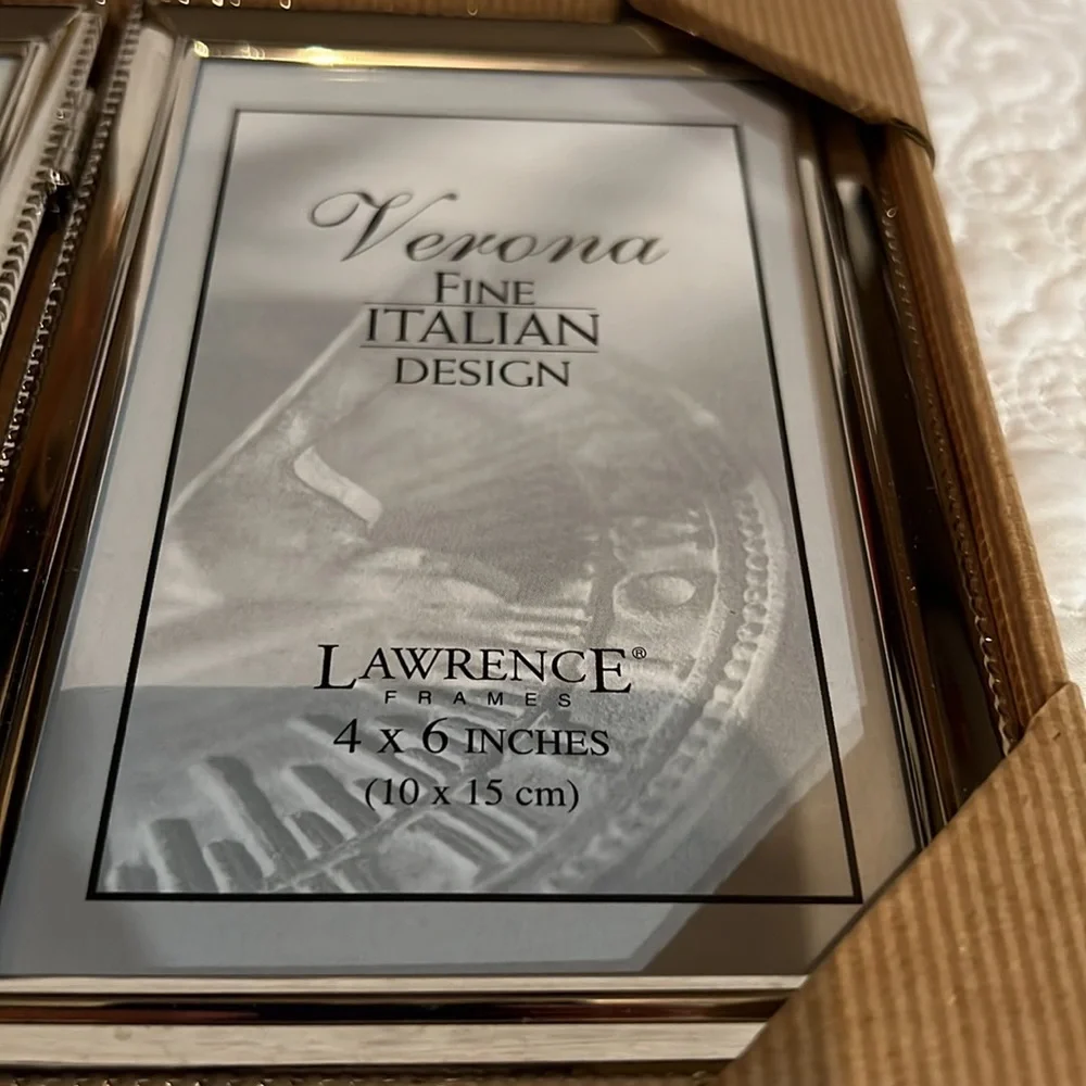 Lawrence Verona 4x6 silver‎ frames, NWT
